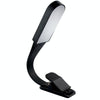 USB Charging Stepless Dimming LED Clip Light Dormitory Bedside Magnetic Reading Lamp(Black)