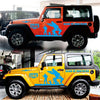 2 PCS/Set D-135 Band of Brothers Pattern Car Modified Decorative Sticker(Blue)