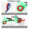 2pcs Pruning Machine Strapping Tape Gardening Taping Accessories, Color: White