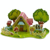 4 PCS 3D Puzzle Toy DIY Intellectual Development Jigsaw Puzzle(1890-F)