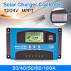 YCX-003 30-100A Solar Charging Controller with LED Screen & Dual USB Port Smart MPPT Charger, Model: 12/24V 50A
