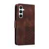 For Samsung Galaxy A36 5G / A56 5G Embossed Rhombus Starry Leather Phone Case(Brown)