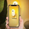 Dual-USB Remote Control Timer Dimming Night Light Bedroom Socket LED Wall Light, CN Plug
