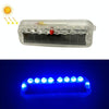 LED Solar Decorative Night Vibration Lighting Warning strobe Lamp(Blue)