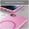 For iPhone SE 2022 / 2020 / 8 MagSafe Frosted Translucent TPU + PC Full Coverage Phone Case(Pink)