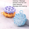 Silicone Hair Wash Brush Home Scalp Cleaning Shampoo Comb(Green)