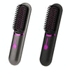 Wireless Hair Straightening Comb USB Charging Curling Iron(Gray)