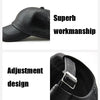 Outdoor Leisure Baseball Hat PU Leather Warm Peaked Cap, Size:Free Size(Light Coffee)