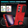 For Samsung Galaxy S24 5G Sliding Camshield MagSafe Holder TPU Hybrid PC Phone Case(Red)