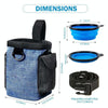 Dog Training Bag Outing Food Snacks Garbage Bag Dog Outing Training Waist Bag Pet Training Bag, Specification:Blue Waist Bag