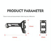 PROMEND FJJ-285 Water Bottle Cage Conversion Mount Aluminum Bicycle Cushion Dual Cup Holder Mounting Adapter, Color: Frosted Black