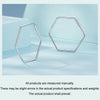 S925 Sterling Silver Zircon Hexagonal Earrings(SCE1710)