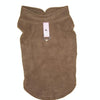 Warm Fleece Dog Coat, Small (Coffee) - French Bulldog, Pug, Puppy