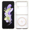 For Samsung Galaxy Z Flip3 5G 6D Glossy Electroplated PC MagSafe Phone Case(Titanium Gray)