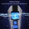 350LM USB Charging Waterproof Snap-on Bicycle Headlight with Speaker & Stopwatch Function (Black)