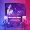 LUXCEO Mood2 RGB Atmosphere Fill Light Desktop Rhythm Pickup Lamp with Remote Control (UK Plug)