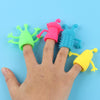 20 PCS Mini Finger Doll TPR Soft Rubber Monster Finger Cover Toys, Random Color and Style Delivery