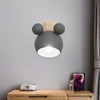 Creative Cartoon E27 LED White Light Wall Lamp for Bedside Passage (Grey)