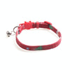 Christmas Dog Collar with Bells, Red Snowman & Tree, 28cm