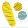 5 Pairs Stretch Breathable Deodorant Running Cushion Insoles, Shoe Size:46(Sky Blue)