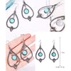 E1911-11 Turquoise Ethnic Style Earrings Temperament Simple Vintage Earrings