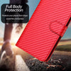 For Xiaomi Redmi K70 / K70 Pro YX0070 Carbon Fiber Buckle Leather Phone Case with Lanyard(Red)