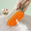 Electric Cat Spray Comb | Rechargeable Grooming Brush (White)