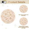 Carving Pattern Round Wood Craft Ouija Board 25cm(1)