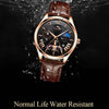 FNGEEN 5606 Men Luminous Casual Quartz Watch(Between Rose Gold Rose Shell Black Surface)