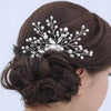Bride Comb Wedding Handmade Pearl Bridal Women Headwear Jewelry(gold)