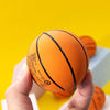 2pcs 6CM Mini Rubber Basketball Decompression Vent High Elastic Toy(Orange)