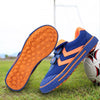Children Soccer Shoes Antiskid Wear-Resistant Nylon Fastener Football Training Shoes, Size: 32/210(Blue+Orange)