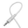 hoco UPA27 Crystal Clear 8 Pin to 3.5mm Audio Adapter Cable(Grey)
