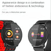 Q88 Smart Watch IP68 Waterproof Men Sports Smartwatch Android Bluetooth Watch Support Heart Rate / Call Reminder / Pedometer / Sleep Monitoring / Tracker(Black Red)