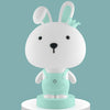 3W Cartoon Crown Pet USB Touch Control Night Light(Rabbit Light Blue)