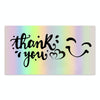 50 Sheets /Pack Laser Rainbow Thank You Card Gift Wrapping Thank You Card(L13)