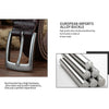 COWATHER XF018 Men Casual Business Pin Buckle Cowhide Belt,Length: 115cm(Brown)