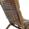 110x50cm Dome Waterproof Sun-proof Garden Folding High Back Chair Cushions, Color: Dark Gray
