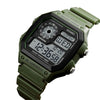 SKMEI 1299 Multifunctional Outdoor Sports Noctilucent Waterproof Digital Display Wrist Watch (Army Green)