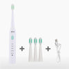 DELIPU Electric Toothbrush Rechargeable Sonic 5-Speed Adjustment Children Adult Household Waterproof Soft Hair Whitening Toothbrush USB Charging Cable (White)