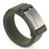 AWMN Metal Nylon Magnetic Buckle Fashion Casual Men Belt, Length: 125cm(Silver Cap Army Green)