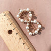 Geometric Irregular Pearl Hairpins Girls Delicate Hair Grip(Round)
