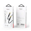 YESIDO CA101 PD 20W USB-C / Type-C to 8 Pin Braided Charging Data Cable, Length:1.2m(Black)