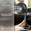 12V/24V High Wind Cooling USB Car Cup Holder Single Head Fan(R-8050)