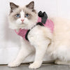 Cat Leash Pet Chest Harness Leash, Size: M(Pink)