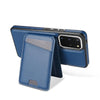 For Samsung Galaxy S20 FE 5G Skin Feel Detachable Card Bag Magsafe Phone Case(Blue)