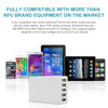 XBX09 40W 5V 8A 5 USB Ports Quick Charger Travel Charger, EU Plug(White)