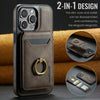 For iPhone 15 Plus DG.MING K1 MagSafe Detachable Wallet RFID Back Cover Phone Case(Coffee)