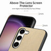 For Samsung Galaxy S24+ 5G Twill Fabric Leather Skin Back Phone Case(Khaki)