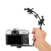 L-Shaped Aluminum Flash Bracket Camera Holder(Black)